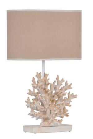 Lampenschirm in modernem Design, Koralle, Weiß, Beige, qdecmerabj010 - 5