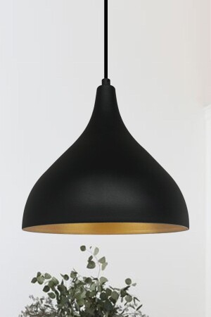 Lange schwarze einzelne Pendelleuchte Kronleuchter Wohnzimmer Küche Café Restaurant Lampe Kinderzimmer Kronleuchter Modelle BMM2016S - 3