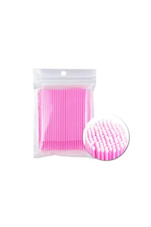 Lash Lifting Microbrush Çubukları 100'lü Pembe - 2