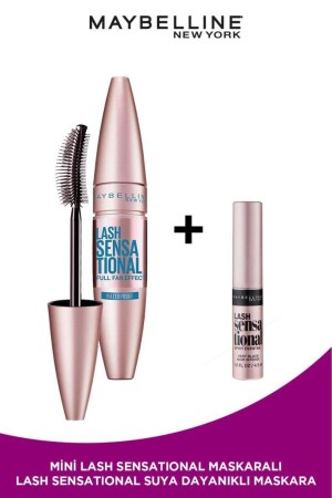 Lash Sensational Yelpaze Etkili Suya Dayanıklı Siyah Maskara & Mini Lash Sensational Maskara 4.5 ML - 2