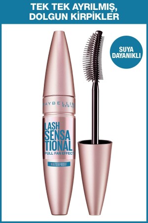 Lash Sensational Yelpaze Etkili Suya Dayanıklı Siyah Waterproof Maskara - 2