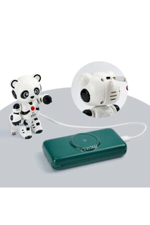 Lassen Sie Smart Panda wiederholen, was Sie sagen, indem Sie Stimmen aufzeichnen und sprechen. Wiederaufladbarer Spielzeugroboter-Kaktus-Geschenk 99160405 - 4