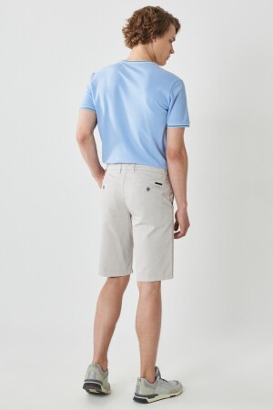 Lässige Chino-Shorts für Herren in Stone Slim Fit mit schmalem Schnitt und Dobby-Motiv aus 100 % Baumwolle 4A0222200008 - 5