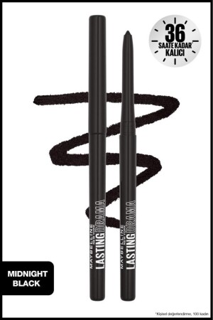 Lasting Drama Automatic Liner Eye Pencil – Mitternachtsschwarz - 2