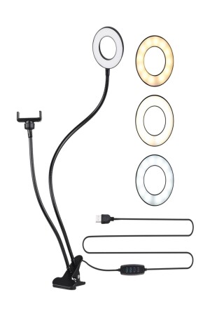 Latched Reading Study Akrobatische Tischlampe 3 verschiedene Lichter mit verstellbarer Klemme gmn-2ın1desklampfk - 4