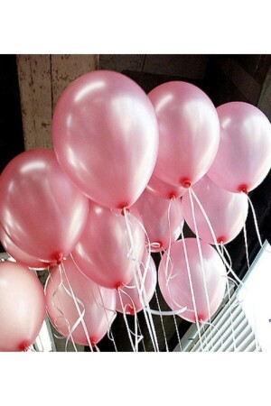 Latex Pembe Balon 10 Adet - 2