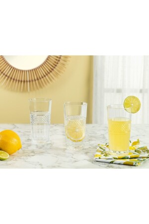 Laurent Set mit 4 hohen Softdrinkgläsern – 295 ml 1KBARD0522-8682116232845 - 1