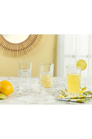 Laurent Set mit 4 hohen Softdrinkgläsern – 295 ml 1KBARD0522-8682116232845 - 3