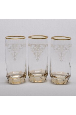 Lav 18-teiliges Wasserglas-Set (VERGOLDET-LUSTERED-DECORATED) P5S1488 - 8