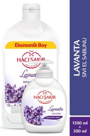 Lavanta Dinlendirici Bakım Sıvı El Sabunu 1500 ml - 300 ml 869349502040429 - 3