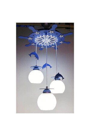 LED 3-Plus Delphin Kinderzimmer Kronleuchter QBQVEAVIİZE7 - 5