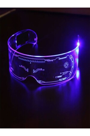 LED-beleuchtete Brille in 7 Farben für Halloween-Partys - 1