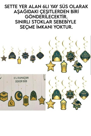 Led Işıklı Hoşgeldin Ramazan Yazısı Ramazan Bayramı Tavan Süsü 11 Ayın Sultanı Dini Süsleme Süs Seti - 4