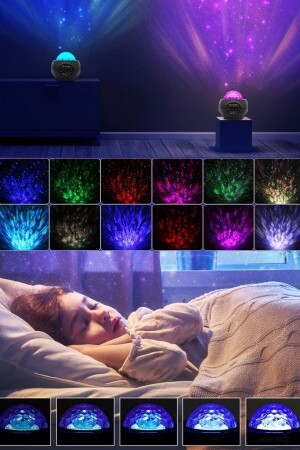 Led Musik Stern Projektor Lampe Wireless Sound Control Multi Farbe Schalt Licht Sternen Wasser Lampe re43a - 7