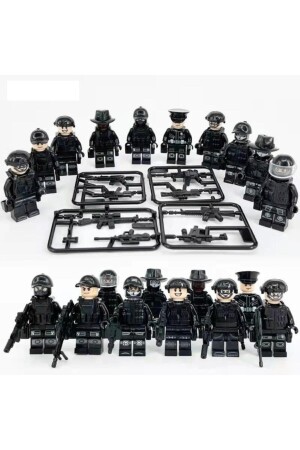 Legoedy Neues 10-teiliges Swat-Soldaten-Set, kompatibel mit Lego. Versand erfolgt wie auf dem Bild MARI840077 - 3