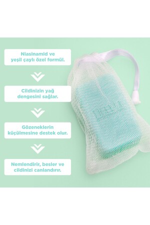 Leke Gidermeye & Canlandırmaya Yardımcı Niacinamide ve Yeşil Çay Özlü Lifli Sabun 140gr - 4