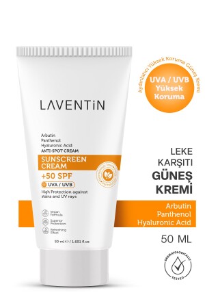 Leke Karşıtı - Aydınlatıcı ve Nemlendirici Yüksek Koruyucu Spf-50 Yüz ve Vücut Güneş Kremi 50 Ml - 1