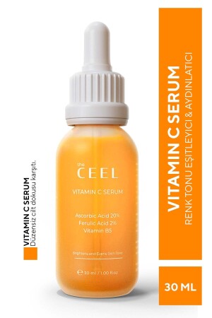 Leke Karşıtı Aydınlatıcı Vitamin C Serum Glutatyon- Ferulic Asit- %20 Ascorbic Asit 30 ml - 3