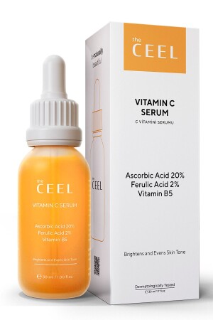 Leke Karşıtı Aydınlatıcı Vitamin C Serum Glutatyon- Ferulic Asit- %20 Ascorbic Asit 30 ml - 4