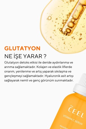 Leke Karşıtı Aydınlatıcı Vitamin C Serum Glutatyon- Ferulic Asit- %20 Ascorbic Asit 30 ml - 6