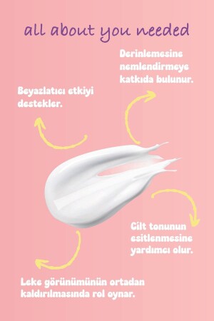 Leke Karşıtı Beyazlatıcı Cilt Bakım Kremi 100 ml (ARBUTİN NİACİNAMİDE PANTHENOL) - 7