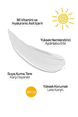 Leke Karşıtı Spf 50- Yüksek Korumalı Nemlendirici Güneş Kremi 2 Adet 50 ml - 4