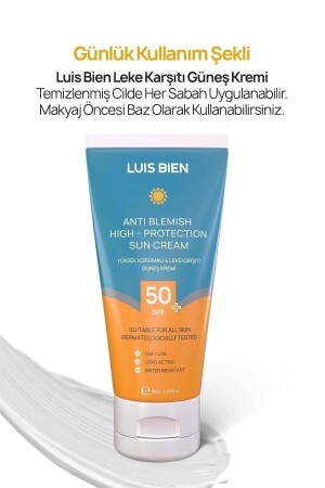 Leke Karşıtı Spf 50- Yüksek Korumalı Nemlendirici Güneş Kremi 2 Adet 50 ml - 6