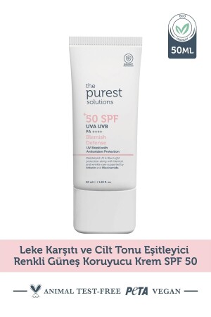 Leke Karşıtı ve Cilt Tonu Eşitleyici Renkli Güneş Koruyucu Krem SPF 50- 50 ml - 2