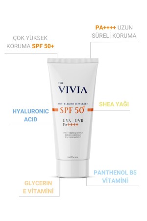 Leke Karşıtı Yüksek Koruyucu Yüz Güneş Kremi Tüm Cilt Tipleri SPF 50- 50 ml - 5