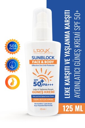 Leke Ve Yaşlanma Karşıtı Yüksek Koruyucu Spf 50- Güneş Kremi 125 Ml 8417 - 2