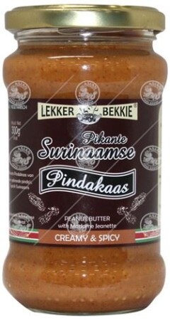 LEKKER BEKKIE PEANUTBUTTER MADAME JEANETTE 6X300 GR - 1