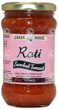 LEKKER BEKKIE SAMBAL ROTI TOMATO 6X290ML - 1