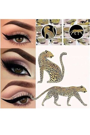 Leopard Liner Kolay Eyeliner Çekme Sürme Eyeliner Şablonu - 3