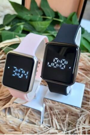 Liebhaberuhr LED-Bildschirm Paar Armbanduhren Valentinstag Geschenk Touchscreen-Uhr KTS0003 - 1