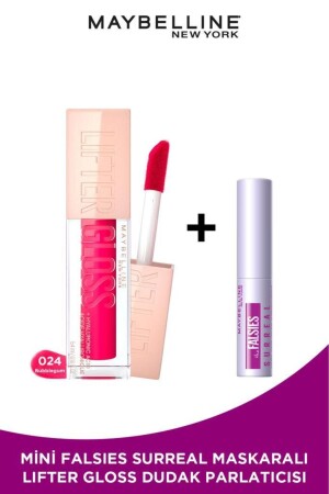 Lifter Gloss Moisturizing Lip Gloss – 24 Bubblegum & Mini Falsies Surreal Mascara 4. 7 ml - 2