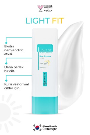 Light Fit Anti-Trocknungs- und feuchtigkeitsspendender Sonnenschutz für das tägliche Gesicht Spf50+ Pa+++++ 50 ml TYCZBHSITN168689904530916 - 1