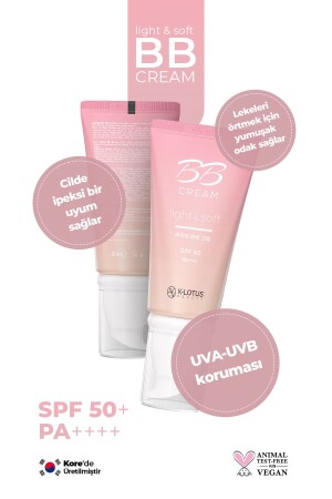 Light & Soft İnce Yapılı Hafif Kapatıcı BB Krem SPF 50 PA-- 45 ML - 2