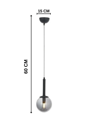 Lighting Klass Pendelleuchte, einzelner Kronleuchter – Schlafzimmer – Wohnzimmer – Küche – Flur AVS0414 - 5