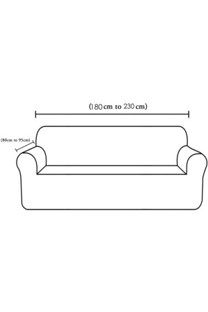 Likrali Streç Lastikli Esnek Yikanabilir Kare Desen Üç Kişilik Kotuk Örtüsü Koltuk Kılıfı - 5