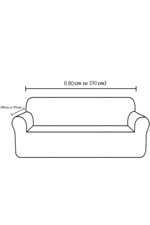Likrali Streç Lastikli Esnek Yikanabilir Kare Desen Üç Kişilik Kotuk Örtüsü Koltuk Kılıfı - 8
