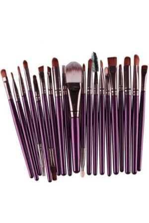 Lila Farbe 20 Professionelles Make-up-Pinsel-Set - 1