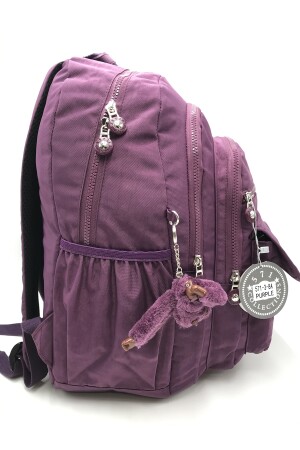 Lila, ultraleichter, wasserdichter Rucksack mit mehreren Taschen (Laptop, Notebook, Schule, Sport, Reisen) 571-3-8A - 4