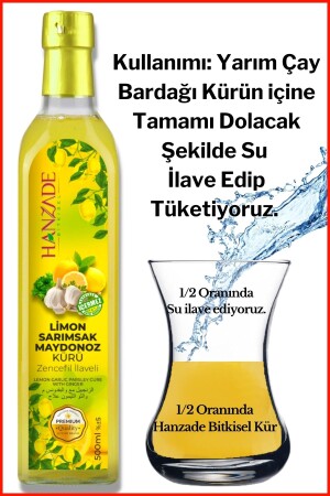 Limon Sarımsak Maydanoz Kürü 500 Ml X 2 Adet Cam Şişe - 4