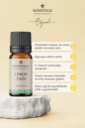 Limon Uçucu Yağı 10 ml %100 Saf ve Doğal (Lemon Essential Oil) - 4