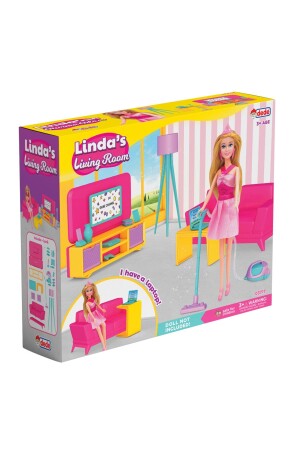 Linda'nın Oturma Odası - Oturma Odası Oyuncak - Oturma Odası Seti - Barbie Oturma Odası - 6