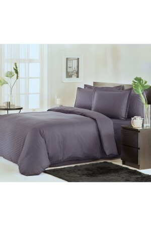 Line King-Size-Satin-Bettbezug-Set PR-LINEKINGSATENNEVR01327 - 2