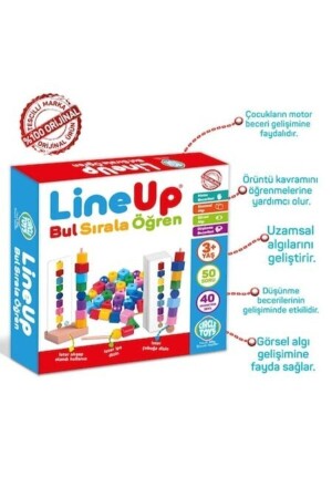 Line Up ipe Ve Çubuğa Boncuk Ve Şekil Dizme Oyunu DAL791051111981 - 4