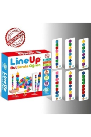 Line Up ipe Ve Çubuğa Boncuk Ve Şekil Dizme Oyunu DAL791051111981 - 6