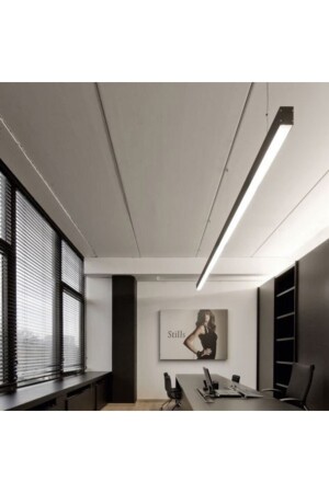 Linear 120 cm 6500 K weißes Licht 38 W schwarzes Gehäuse AK-12 - 6