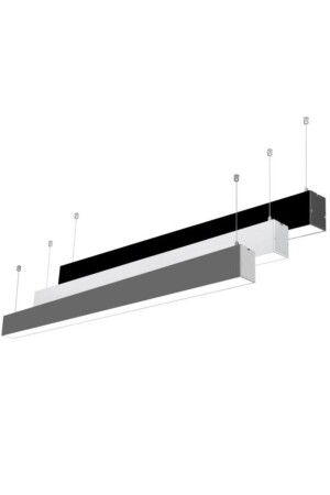 Linear 120cm 3000k Günışığı 38w Siyah Kasa - Asma Aparatı ( 2 Metre) AK-2 - 10